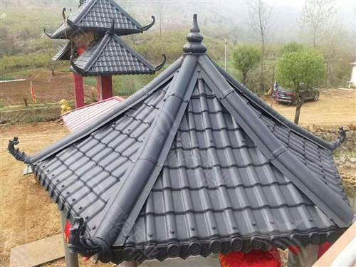 彩色仿古一體瓦墻頭瓦 古建圍墻瓦中式門頭琉璃瓦 昆明asa合成樹脂瓦廠家生產(chǎn)銷售